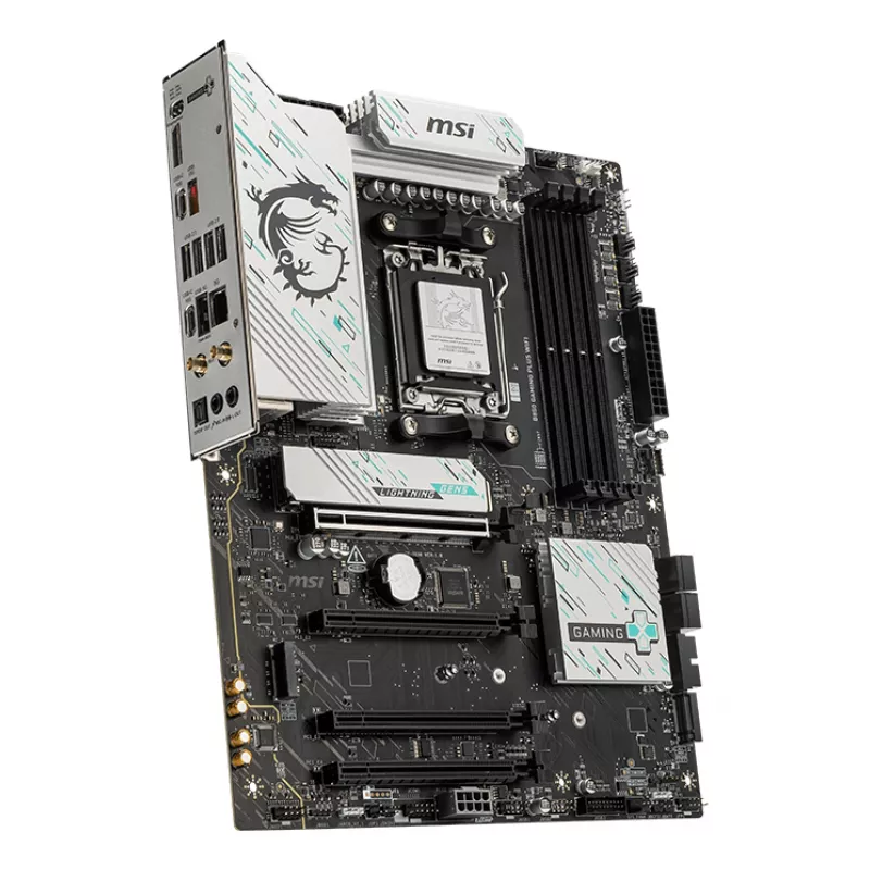 Moederbord MSI B850 GAMING PLUS WIFI ATX — AMD B850, socket AM5, DDR5, 4x DIMM, Wi-Fi 7, 5Gb LAN, 3x M.2, HDMI 2.1