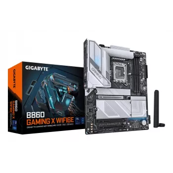 GIGABYTE B860 GAMING X WIFI6E moederbord - Intel Core Ultra Series CPU's, 12+1+2+1 fasen VRM, tot 9066MHz DDR5, 1xPCIe 5.0 + 2xPCIe 4.0 M.2, 2.5GbE LAN, WIFI 6E, USB4