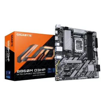 GIGABYTE B860M D3HP moederbord - Intel Core Ultra Series CPU's, 4+1+2+1 fasen VRM, tot 9066MHz DDR5, 2xPCIe 4.0 M.2, GbE LAN, USB 3.2 Gen 1