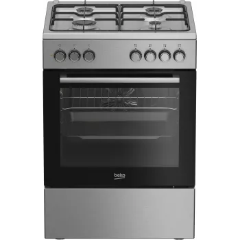 Beko FBE62130GXDN fornuis vrijstaand fornuis elektrisch gas zwart