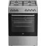 Beko FBE62130GXDN fornuis vrijstaand fornuis elektrisch gas zwart