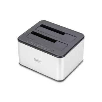 DIGITUS SATA-dockingstation USB 3.0 – 2-poorts 2,5 inch/3,5 inch SSD/HDD kloonfunctie