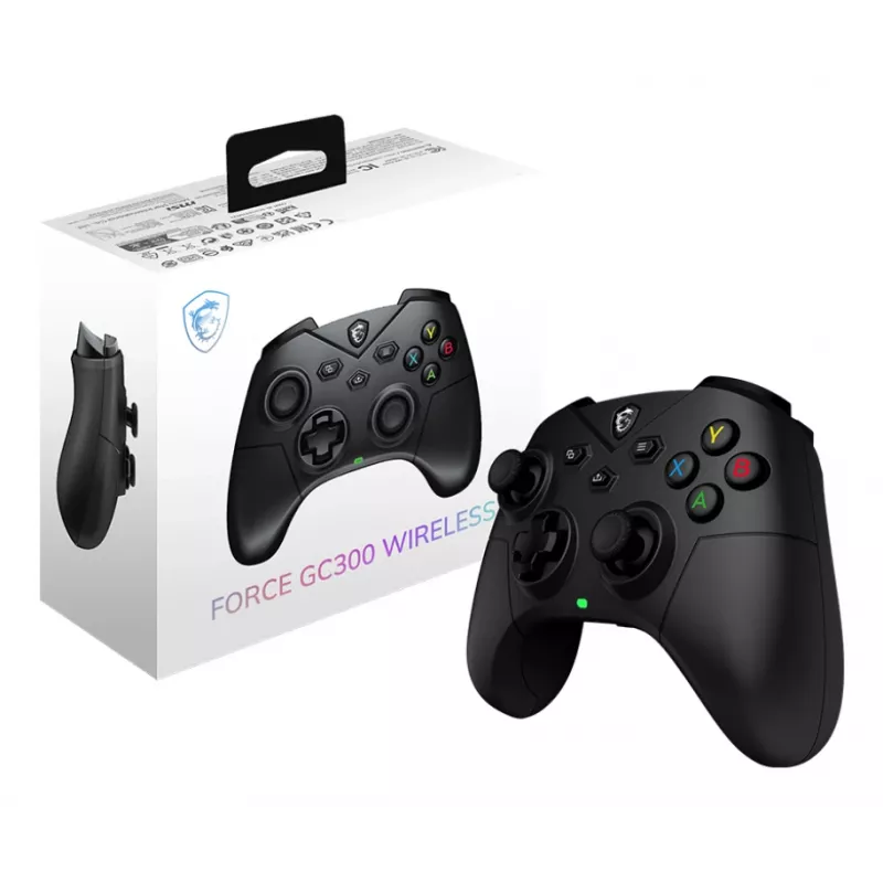 MSI FORCE GC300 WIRELESS zwart USB 2.0 gamepad analoog pc