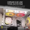 CORSAIR CPU-koeler - iCUE Link Titan 240 RX RGB AIO vloeistofkoeler - wit