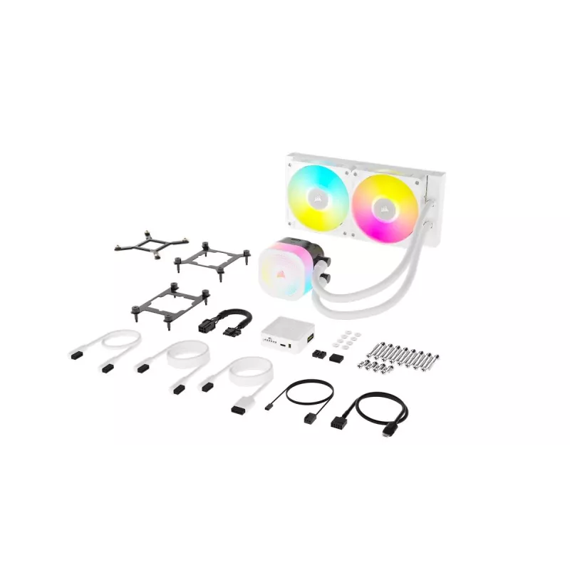CORSAIR CPU-koeler - iCUE Link Titan 240 RX RGB AIO vloeistofkoeler - wit