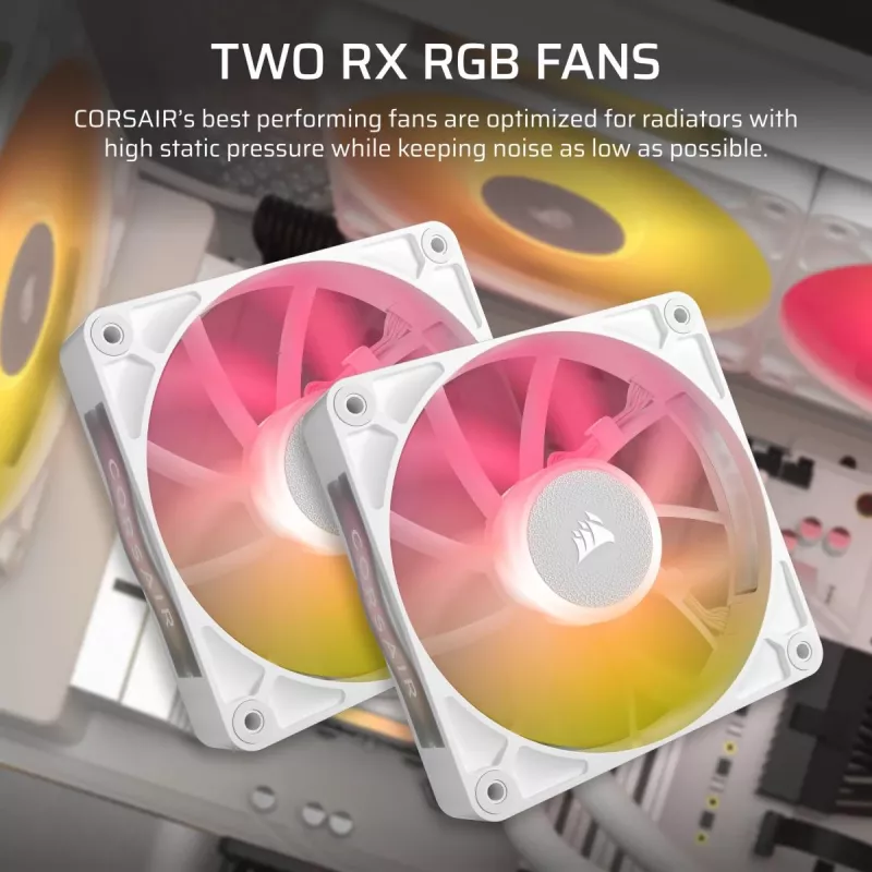 CORSAIR CPU-koeler - iCUE Link Titan 240 RX RGB AIO vloeistofkoeler - wit