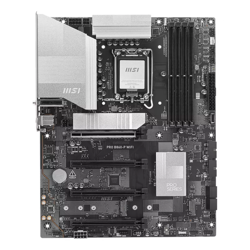 MSI PRO B860-P WIFI moederbord Intel B860 LGA 1851 (Socket V1) ATX