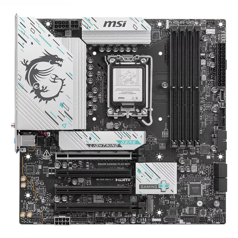 MSI B860M GAMING PLUS WIFI moederbord Intel B860 LGA 1851 (Socket V1) micro ATX