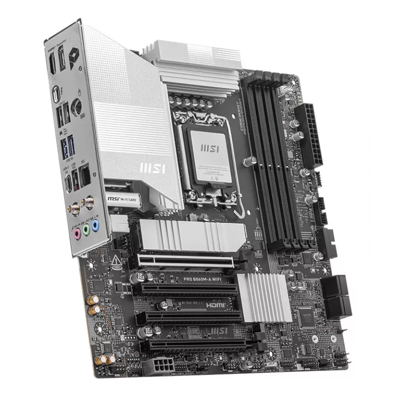 MSI PRO B860M-A WIFI moederbord Intel B860 LGA 1851 (Socket V1) micro ATX