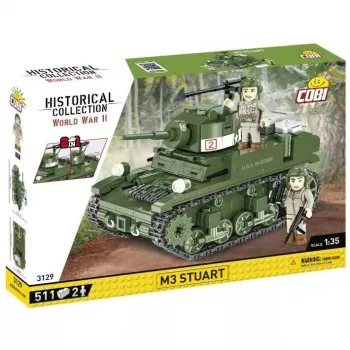 Bouwstenenset Cobi Blocks M3 Stuart, 511 onderdelen, compatibel met andere merken