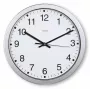 Hama Mallorca quartz horloge rond zilver, wit