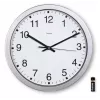 Hama Mallorca quartz horloge rond zilver, wit