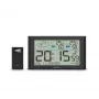 Digitaal weerstation Hama 00222216 zwart binnen-buitenthermometer-hygrometer