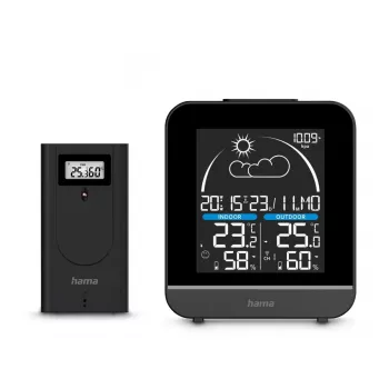 Hama La Gomera weerstation met buitensensor, zwart