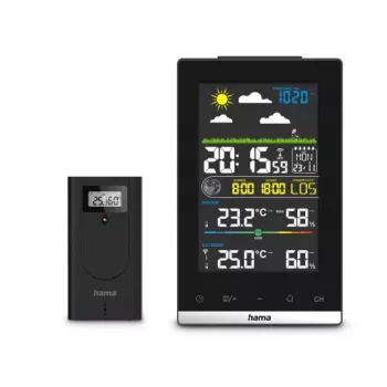 Hama 00222239 digitaal weerstation zwart, batterijvoeding