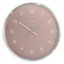 Radiografische wandklok Hama Fiji Circle roze zilver batterij AA
