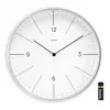 Quartzklok Hama Sardinia Circle grijs wit batterij AA 300 mm