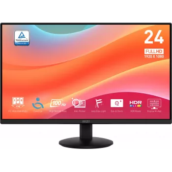 MSI Pro MP242L computermonitor 60,5 cm (23,8 inch) 1920 x 1080 pixel Full HD LCD zwart