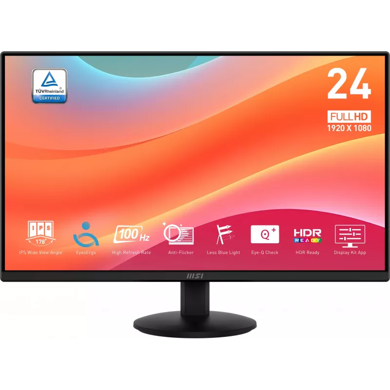 MSI Pro MP242L computermonitor 60,5 cm (23,8 inch) 1920 x 1080 pixel Full HD LCD zwart