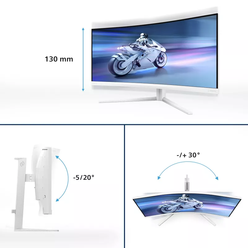 Philips Evnia 5000 34M2C5501A/00 computermonitor 86,4 cm (34 inch) 3440 x 1440 pixel Wide Quad HD LCD wit