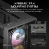 PC-behuizing CORSAIR FRAME 4000D RS ARGB Midi Tower zwart — ATX/Micro-ATX/Mini-ITX, gehard glas, ARGB-ventilator, tot 370 mm GPU