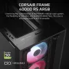 PC-behuizing CORSAIR FRAME 4000D RS ARGB Midi Tower zwart — ATX/Micro-ATX/Mini-ITX, gehard glas, ARGB-ventilator, tot 370 mm GPU