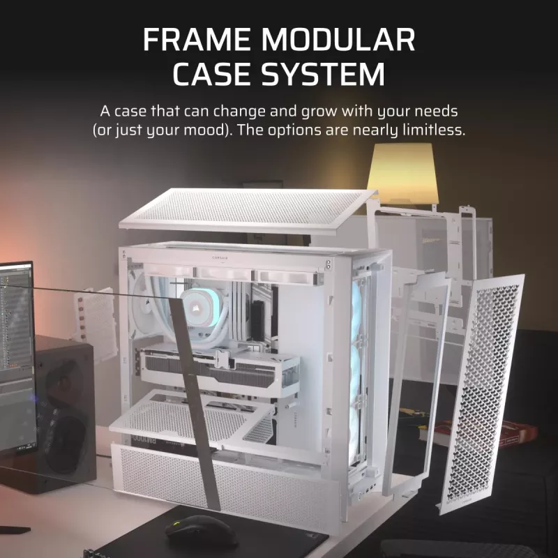 CORSAIR mid-tower - behuizing Midi Frame 4000d Rs ArGB wit