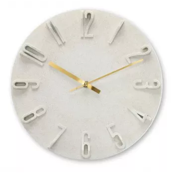 Hama Corfu quartzhorloge rond beige
