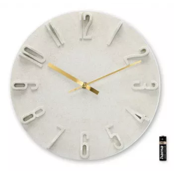 Hama Corfu quartzhorloge rond beige