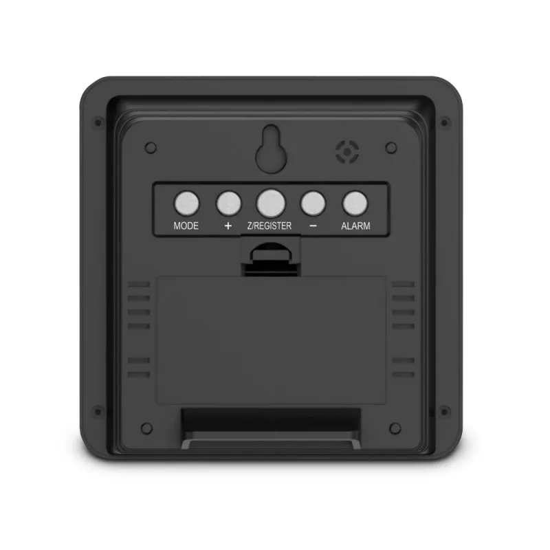 Hama Mykonos zwart batterij binnen buiten thermometer regensensor