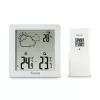 Hygrometer thermometer Hama Zakynthos wit binnen buiten batterij AAA