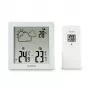 Hygrometer thermometer Hama Zakynthos wit binnen buiten batterij AAA