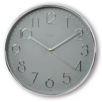 Hama Corsica quartzhorloge rond grijs, zilver