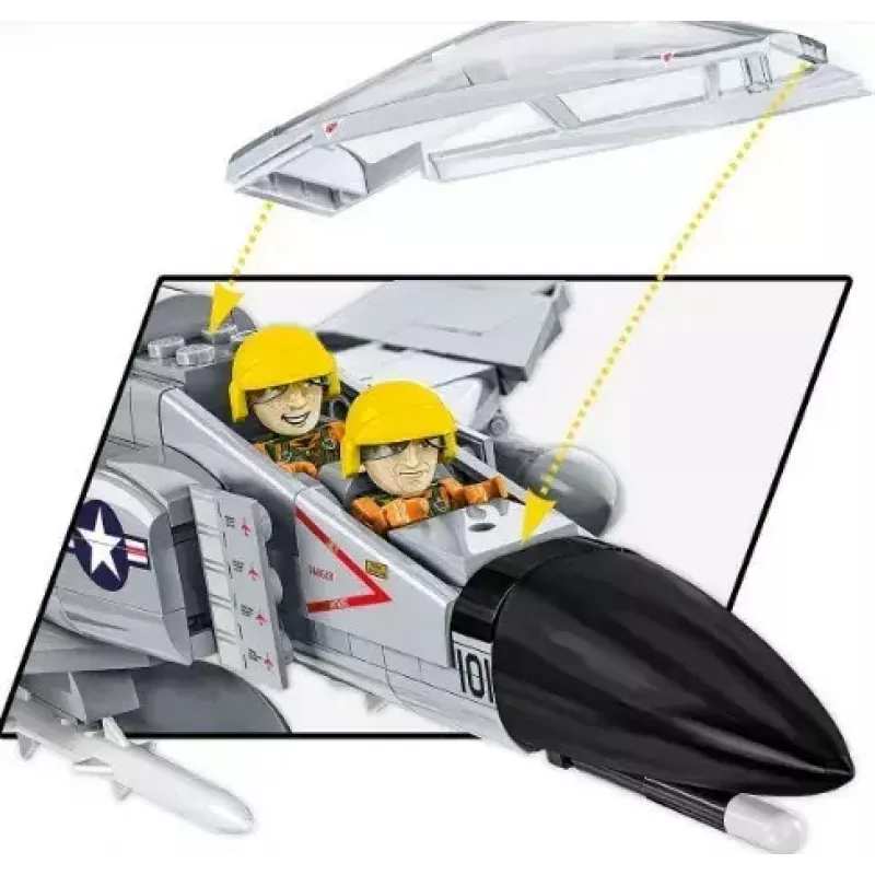 Cobi Blocks Armed Force F-4 Phantom II model, bouwset met 703 onderdelen