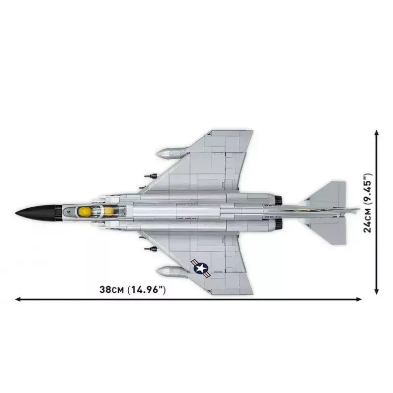 Cobi Blocks Armed Force F-4 Phantom II model, bouwset met 703 onderdelen