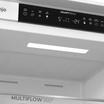 Gorenje koel-vriescombinatie NRKI519E41 BK070, 284 L, SN-N, 6 kg/24h, E, Fresh Zone-vak, wit