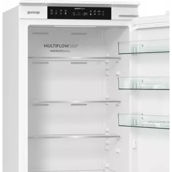 Gorenje koel-vriescombinatie NRKI519E41 BK070, 284 L, SN-N, 6 kg/24h, E, Fresh Zone-vak, wit