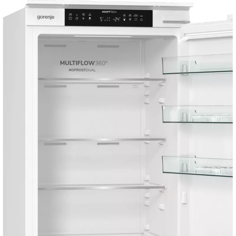 Gorenje NRKI519E41 inbouw koel-vriescombinatie, 284 l, NoFrost DualAdvance, 6 kg/24 u, energieklasse E, wit