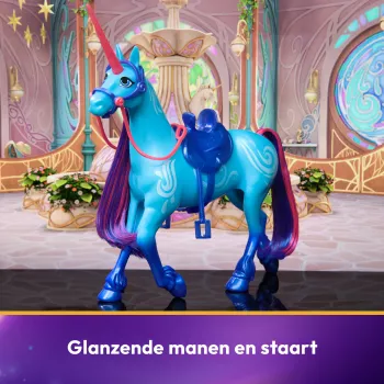 Unicorn Academy, River met 2 rijaccessoires, 11 inch, compatibel met Isabel, poppen & eenhoornspeelgoed voor meisjes vanaf 4 jaar