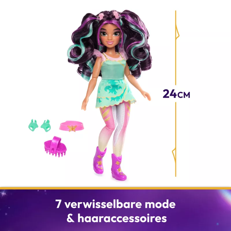 Modepop Spinmaster Unicorn Academy Ava 241 mm veelkleurig