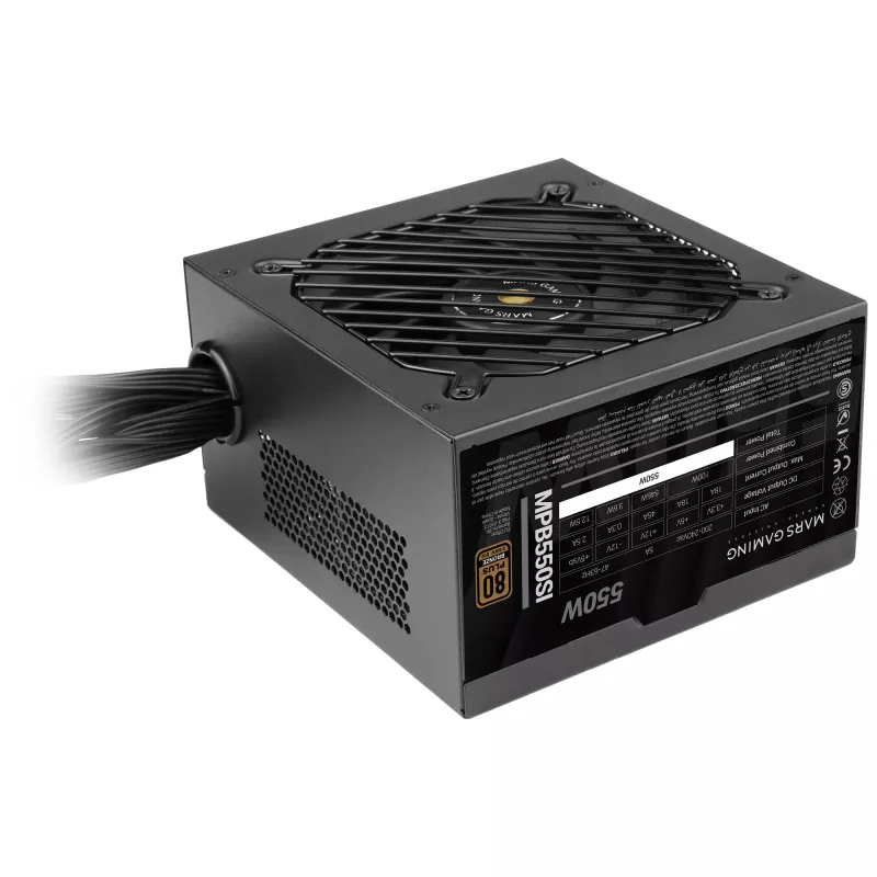 Mars Gaming MPB550SI voeding 550 W 24-pin ATX ATX zwart