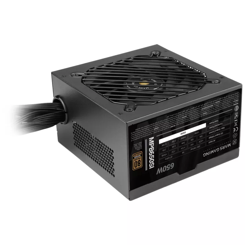 Mars Gaming MPB650SI voeding 650 W 24-pin ATX ATX zwart