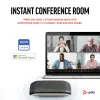 HP Poly Sync 10 USB-A USB-C speakerphone, pc, zilver, 0.715 m, IP64, Windows 10, Windows 11, MacOS