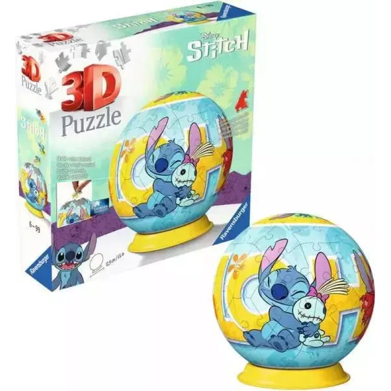 Ravensburger Disney Stitch 3D-puzzelbal, 72 stukjes