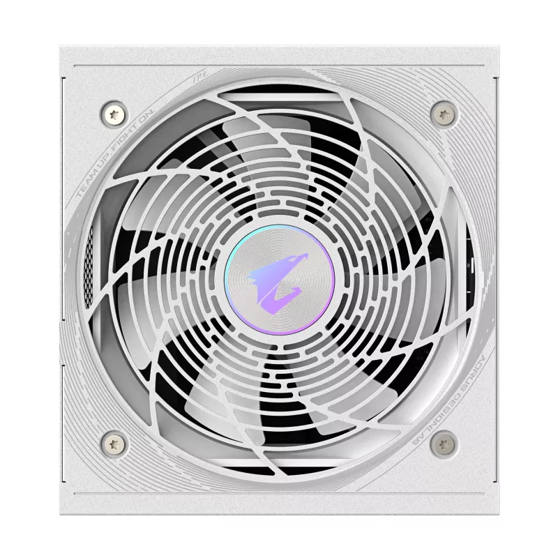 Voeding GIGABYTE AORUS ELITE P850W 850W ATX 80 PLUS Platinum volledig modulair wit 120mm ventilator