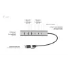 i-tec USB-C/USB-A oplaadbare metalen HUB 7 poorten (3x USB-C, 4x USB-A)