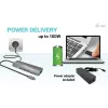 i-tec USB-C metalen nano-dockingstation 4K HDMI LAN met Power Delivery 100 W + universele oplader 100 W