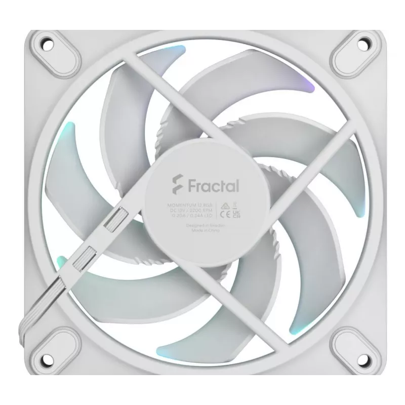 FRACTAL DESIGN koelventilator Momentum 12 RGB wit