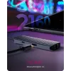 ICY BOX IB-DK4034a-CPD bedraad USB 3.2 Gen 1 (3.1 Gen 1) Type-C aluminium, zilver