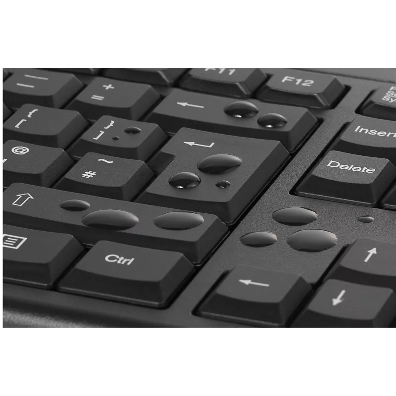 Kensington KM150 EQ draadloze desktopset full-size-toetsenbord muis zwart